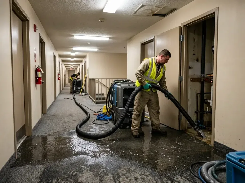 multi-unit-apartment-hallway-f-005 — frequently asked questions, Emergency Burst Pipe Water Extraction & Removal in Sunray,…